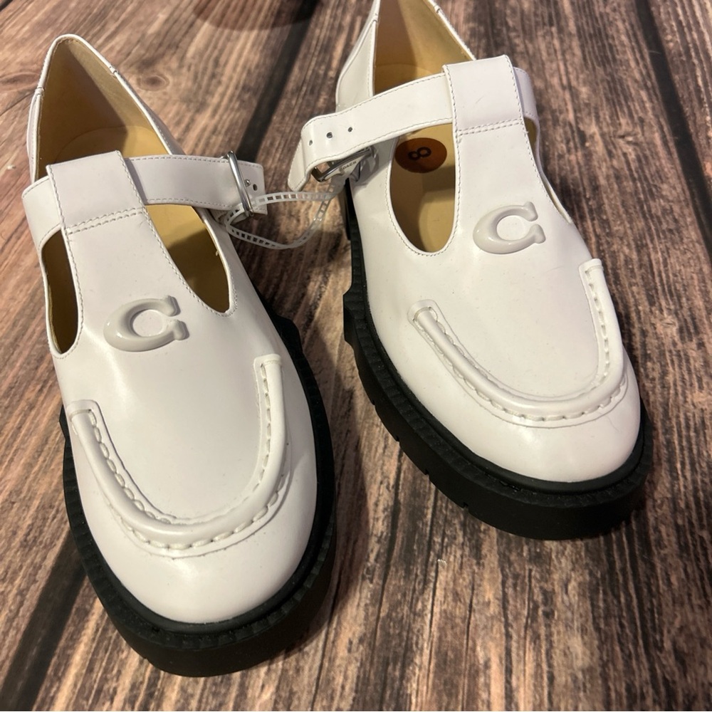 Coach White Platform Shoes
